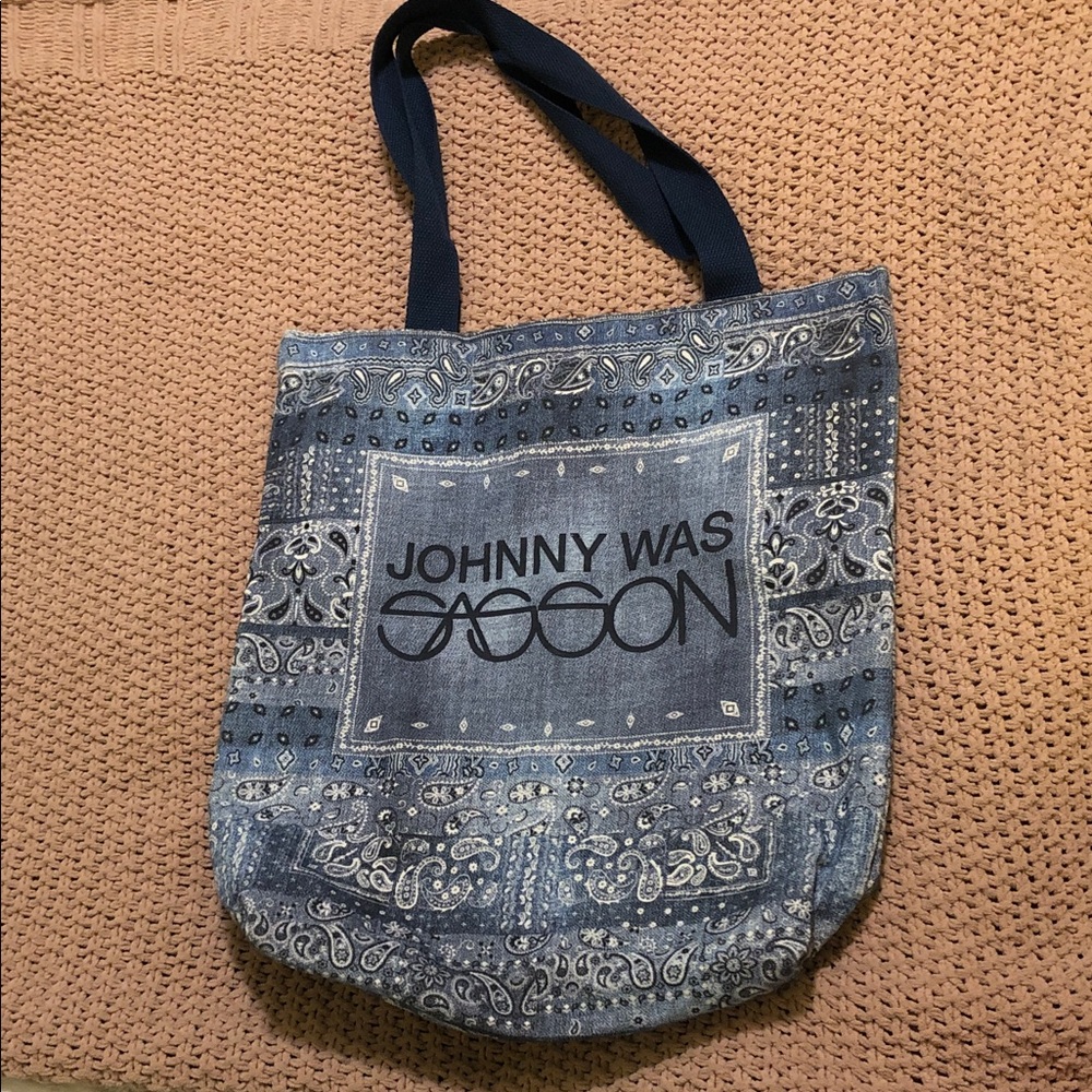 JOHNNY WAS Paisley Canvas Tote